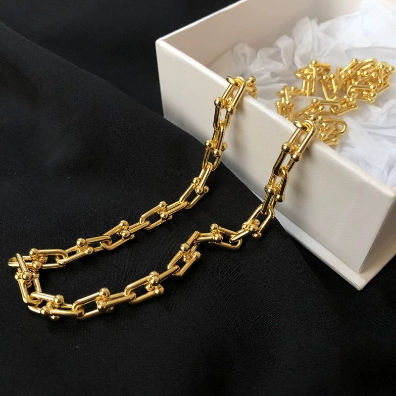 TF Savislook Same Style Lock Chain Necklace Clavicle Chain XLA129