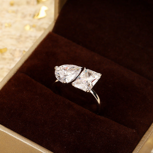 18k rich lady series asymmetric ring jza56
