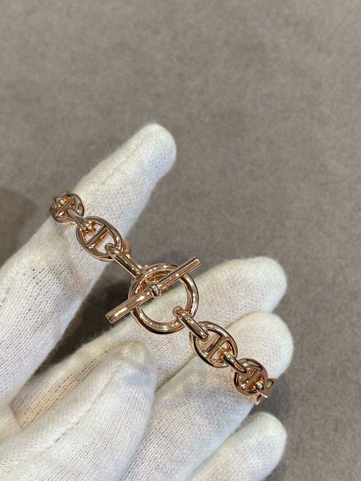 Rose Gold OT Chain Pig Nose Bracelet SLA56