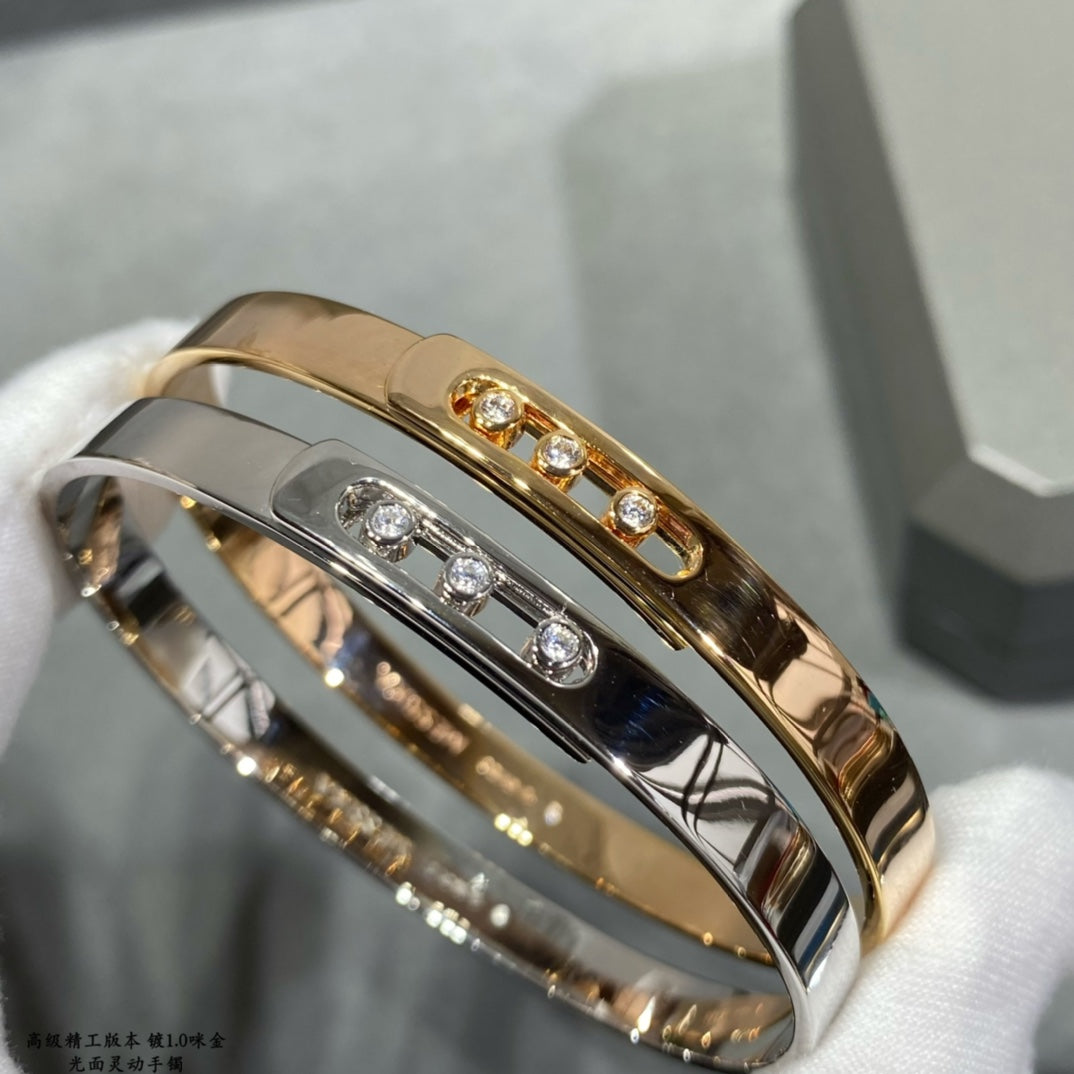 Move Series V Golden Face Dynamic Gold Bracelet SLA64