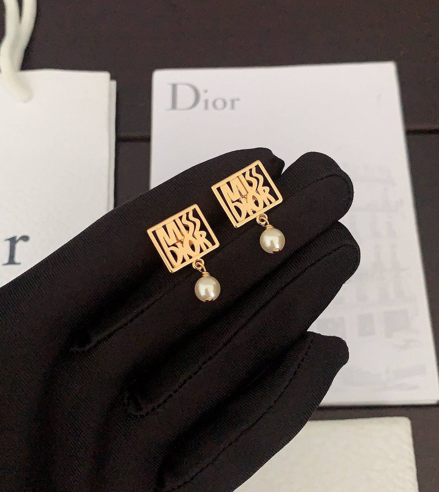 new hollowed out multi letter gold earrings eha198