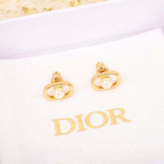 cd mini pearl gold earrings eha202