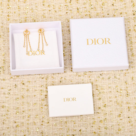 new tassel pearl rhinestone gold earrings eha214