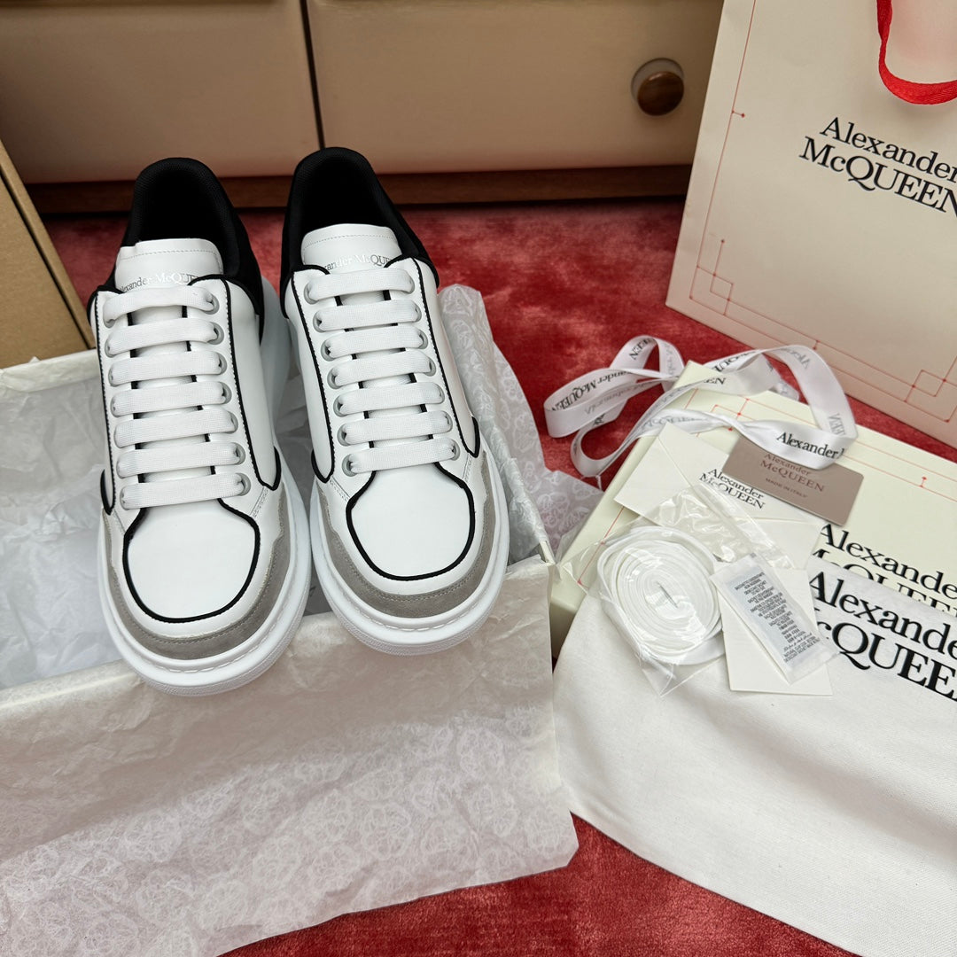 white shoes for women spliced contrasting casual cowhide board shoes sports shoes xzh214