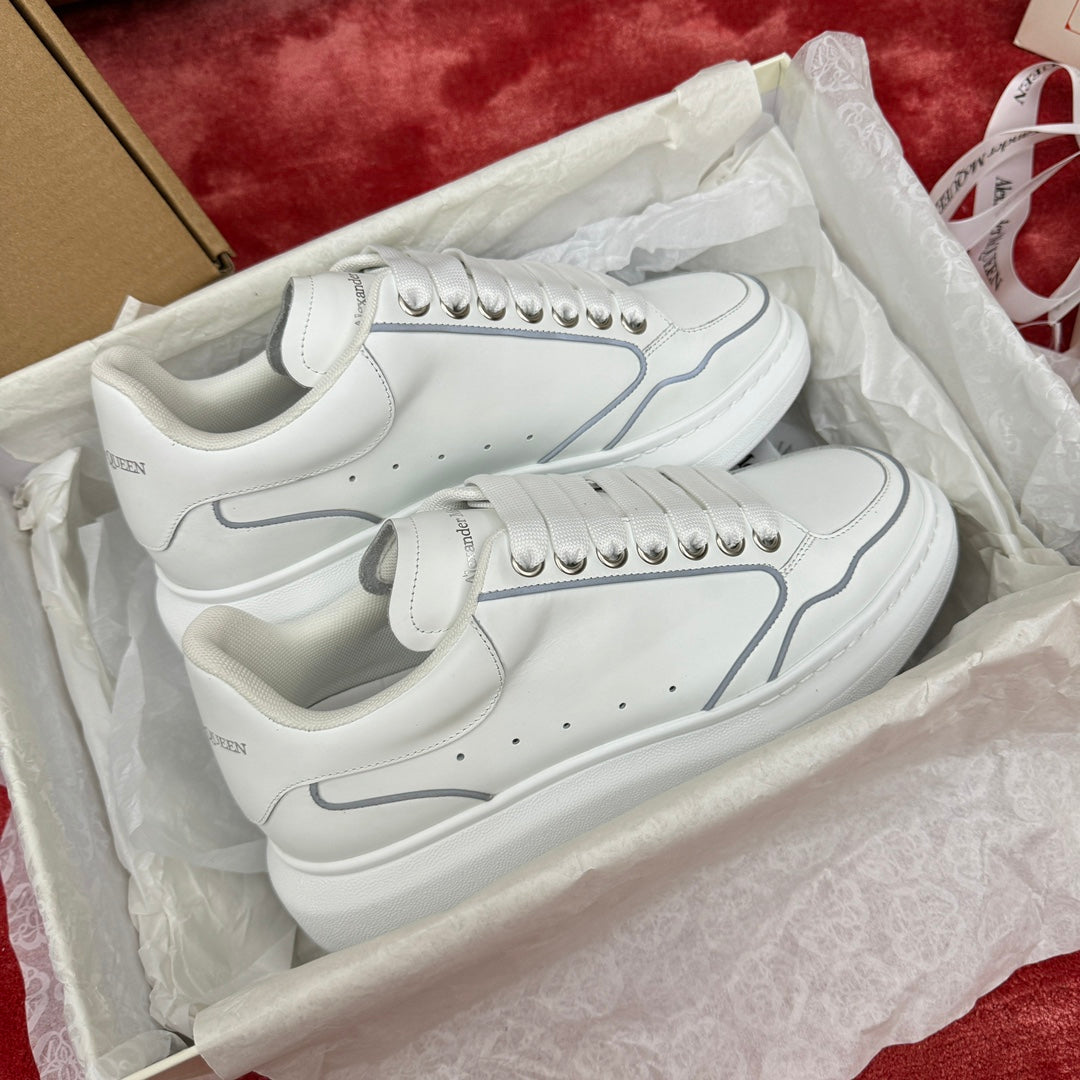technology oriented white shoes for women contrasting cowhide board shoes sneakers xzh214