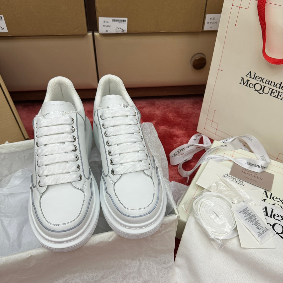 technology oriented white shoes for women contrasting cowhide board shoes sneakers xzh214