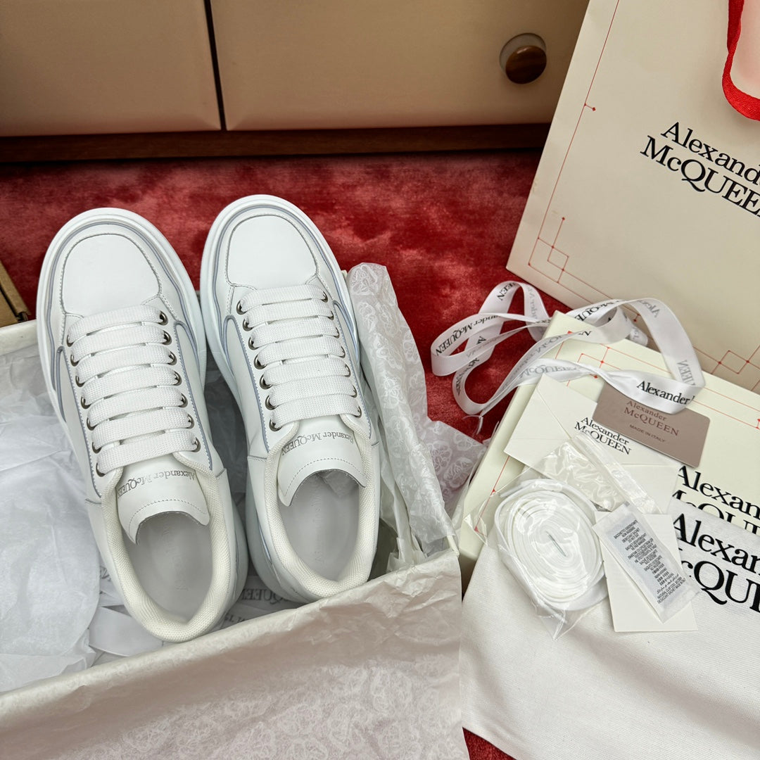technology oriented white shoes for women contrasting cowhide board shoes sneakers xzh214