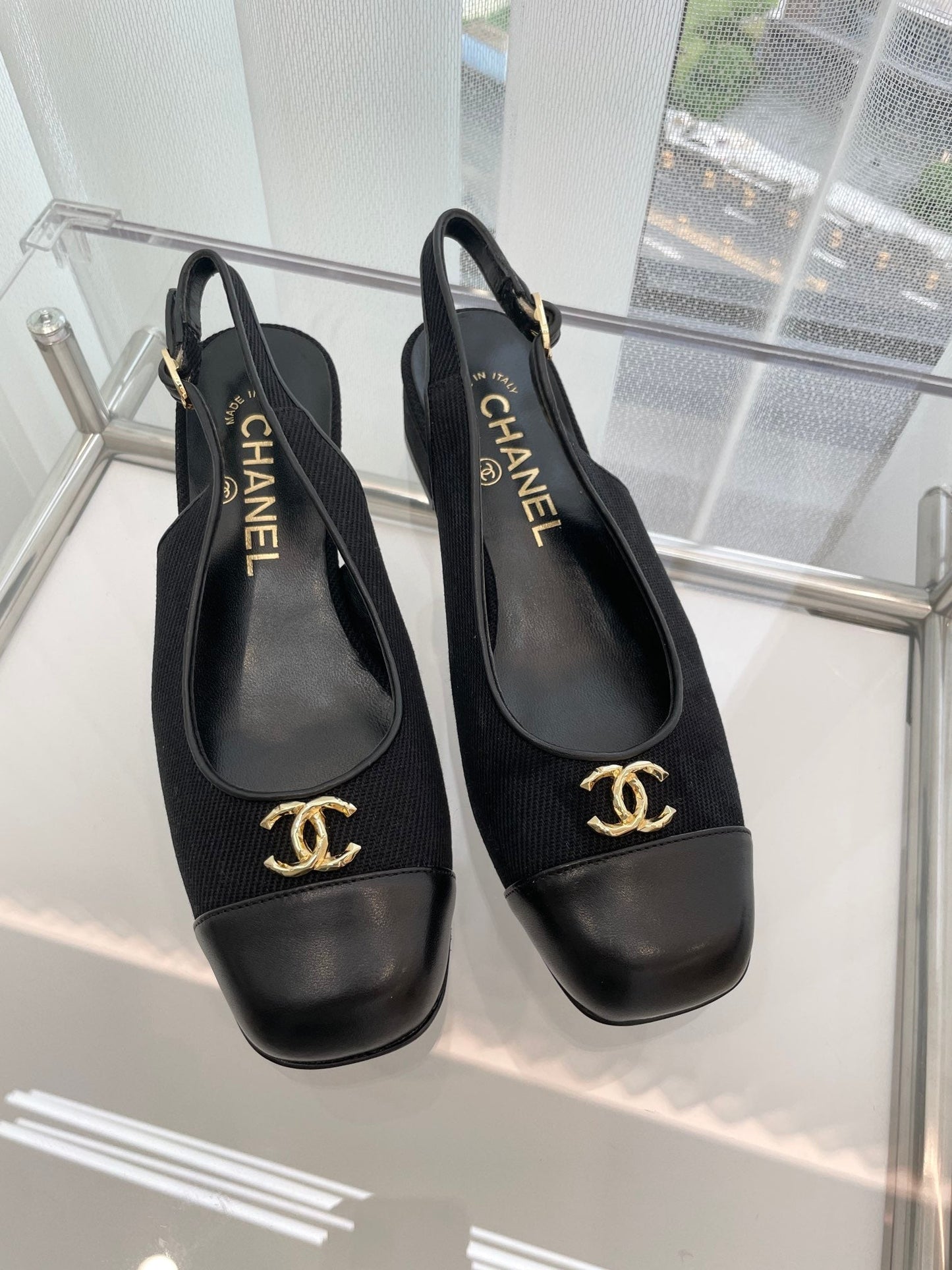 letter round headed sheepskin 3 5cm high heeled platform black sandals xzh221