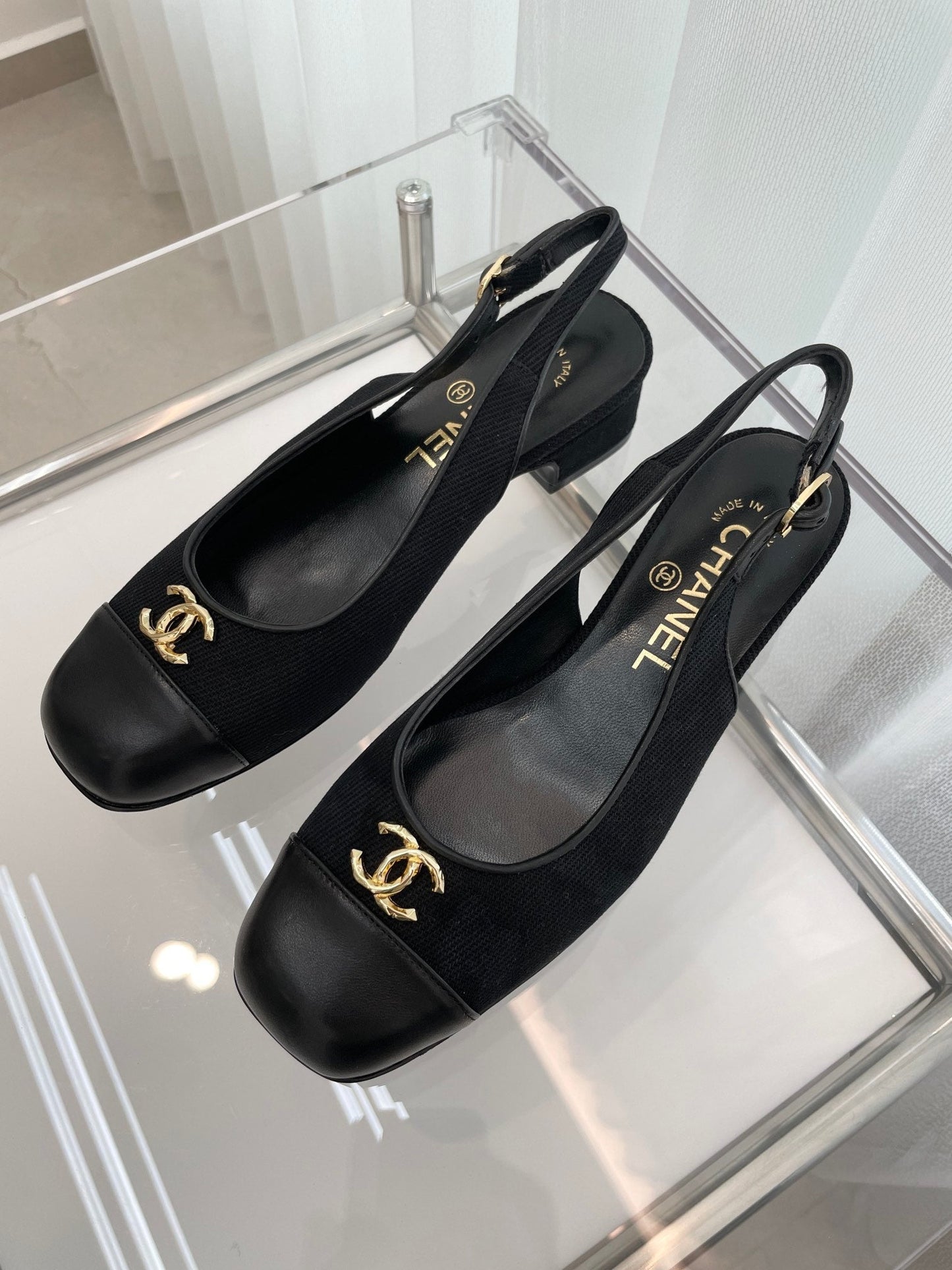 letter round headed sheepskin 3 5cm high heeled platform black sandals xzh221