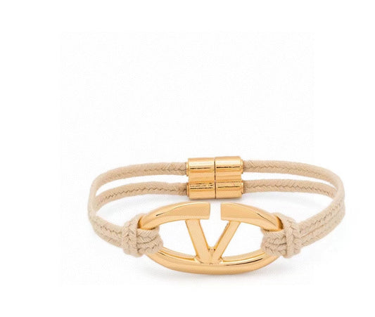 Versatile Women's VLOGO Metal Rope Bracelet SLA71