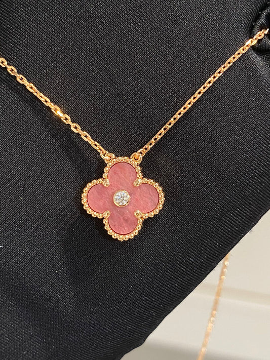 Rose Stone Rose Gold Necklace XLA448