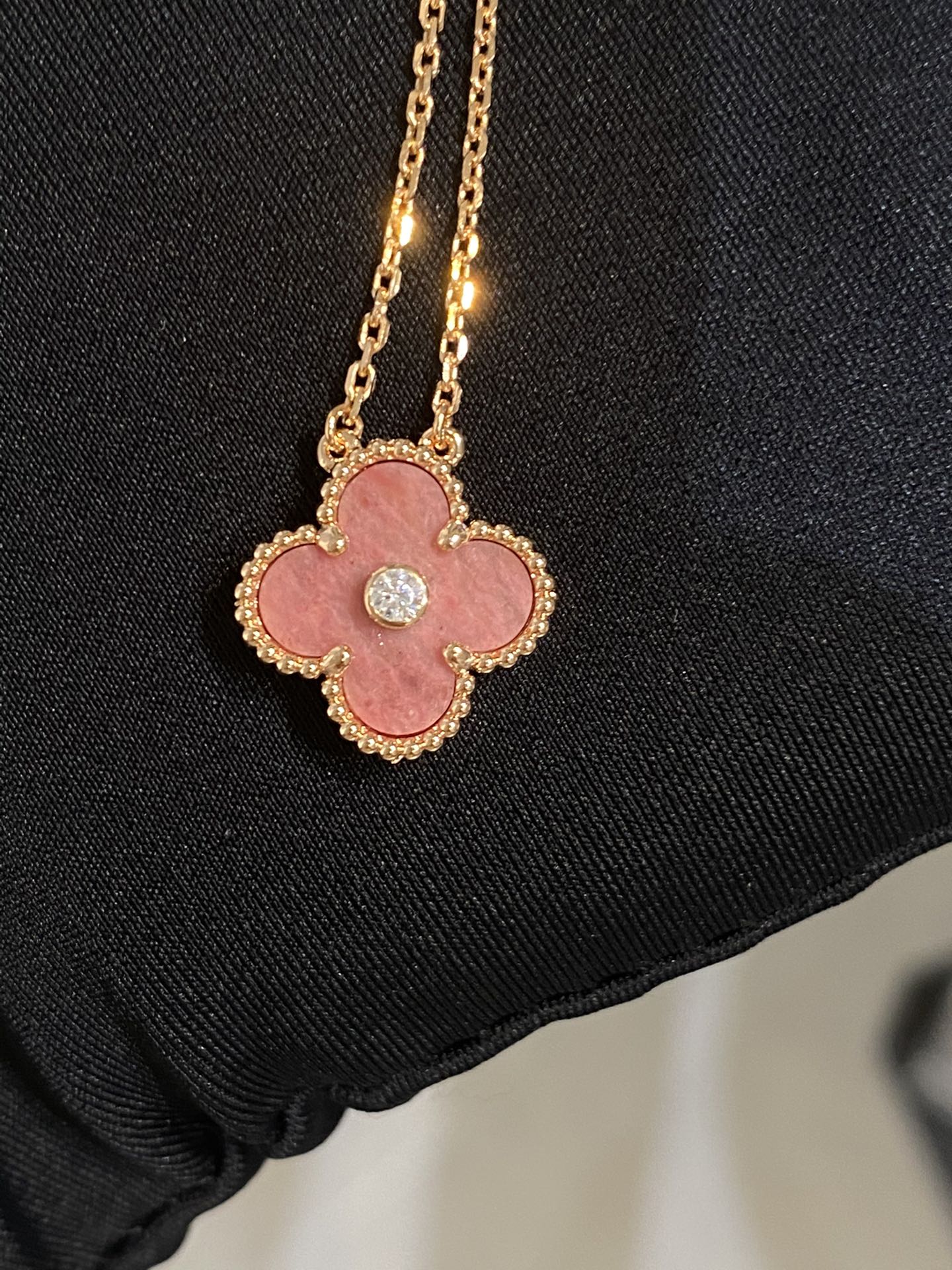 Rose Stone Rose Gold Necklace XLA448