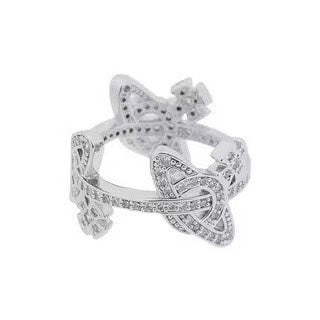 vivi westwood saturn planet silver ring jza69