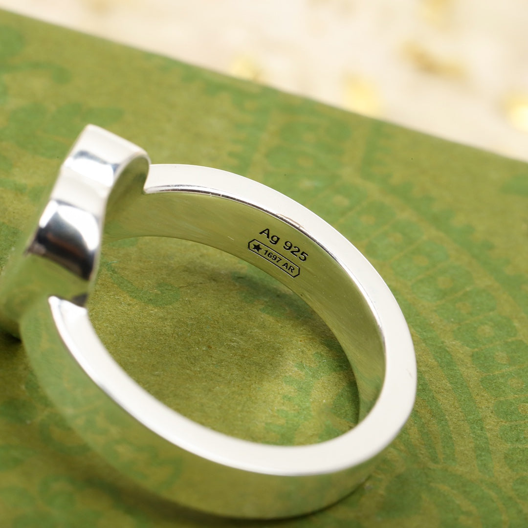 gg silver love ring jza111