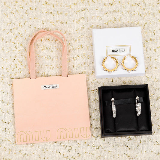 pearl circle gold earrings eha263