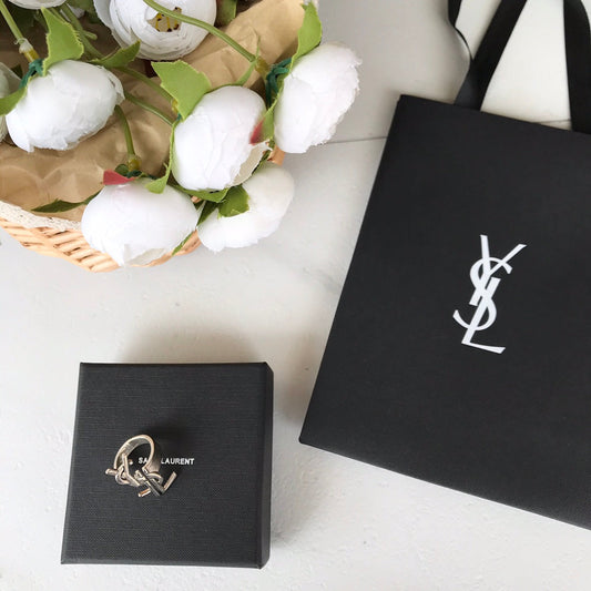 y enamel silver hollow letter ring jza83