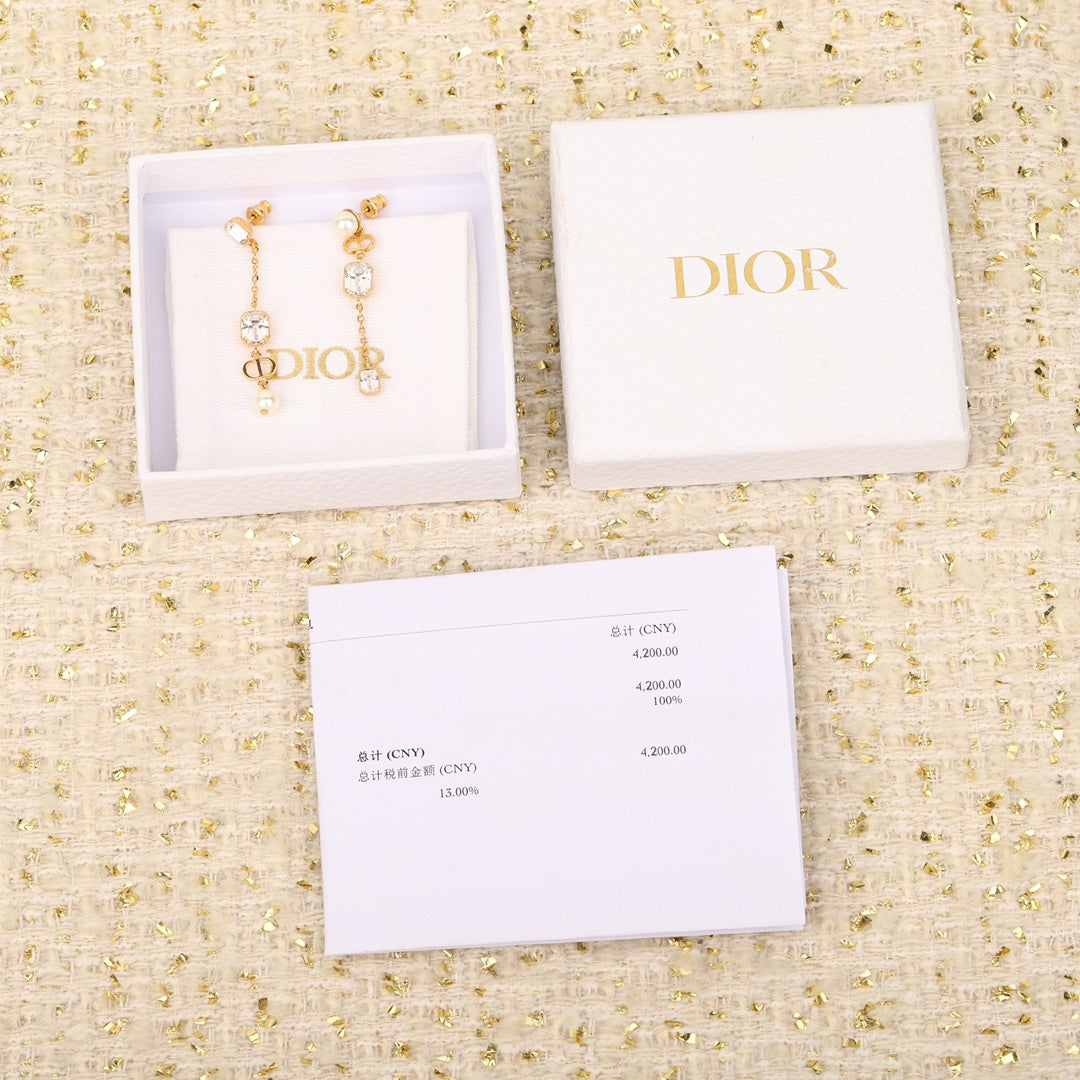 do crystal tassel gold earrings eha378
