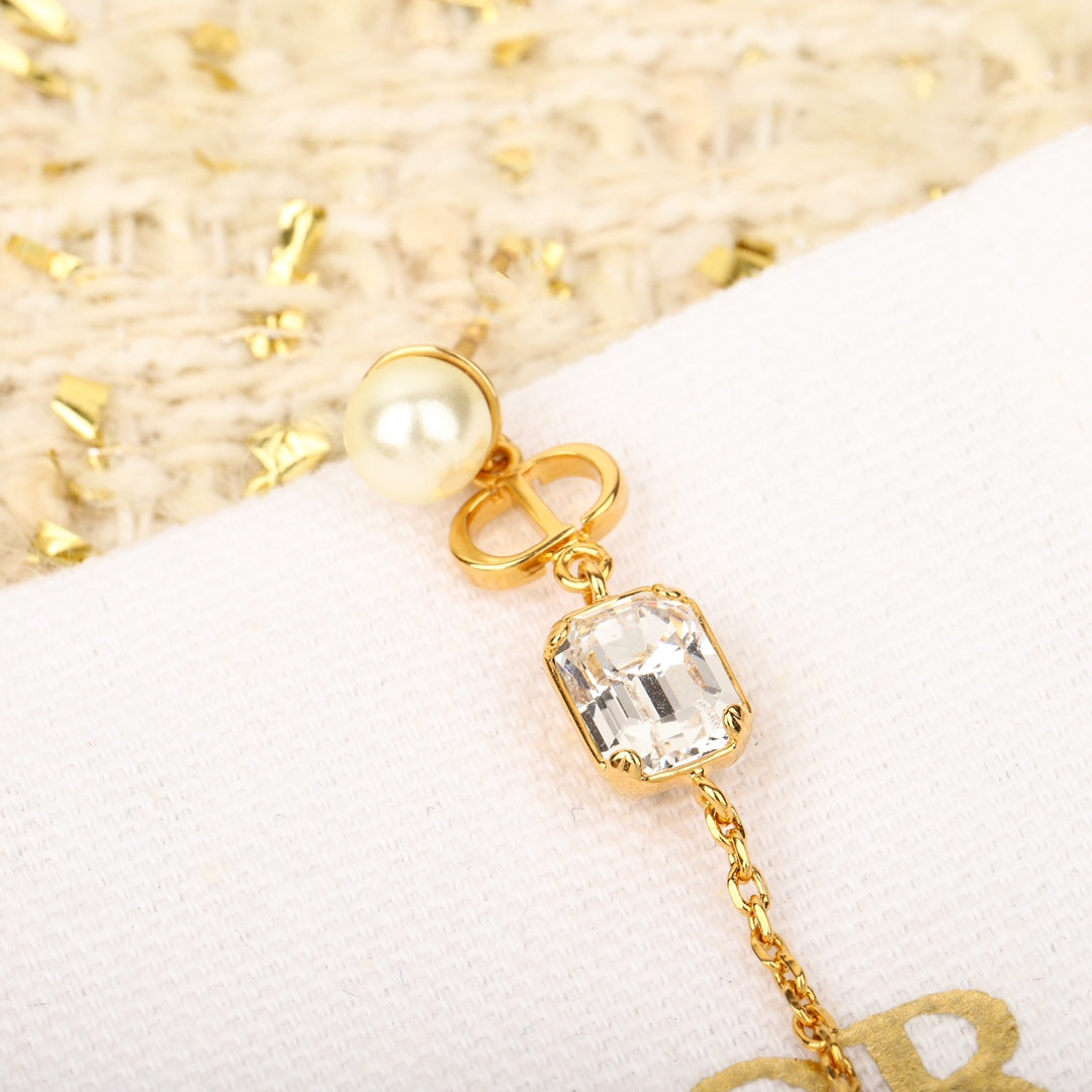 do crystal tassel gold earrings eha378