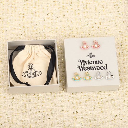 colorful universe pearl pink earrings eha774