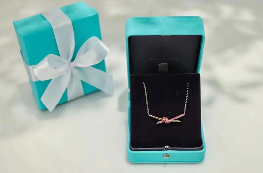 Pink Blue Treasure Knot Condensed Necklace XLA187