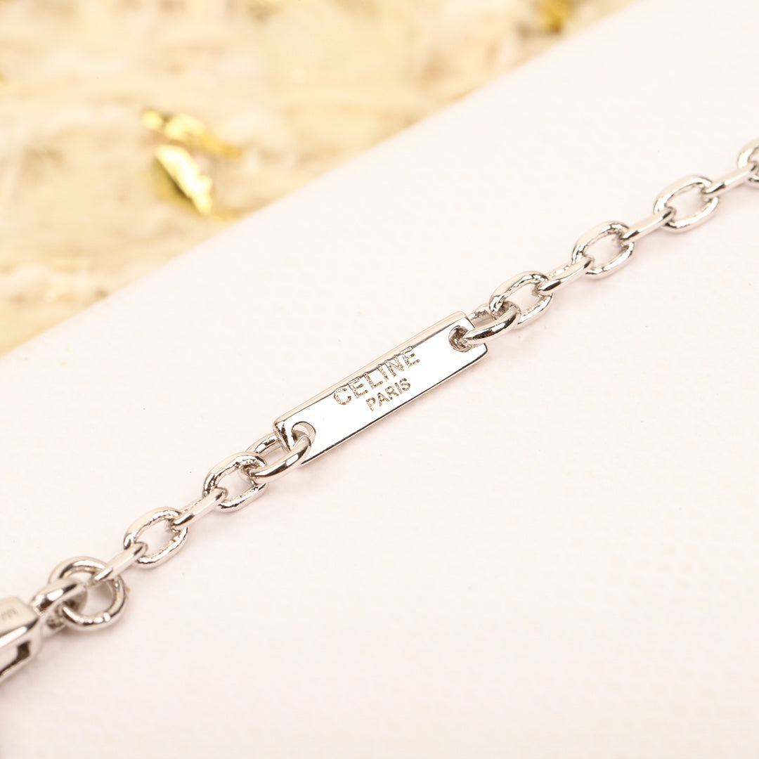 Versatile Full Diamond Logo Bracelet Necklace XLA321