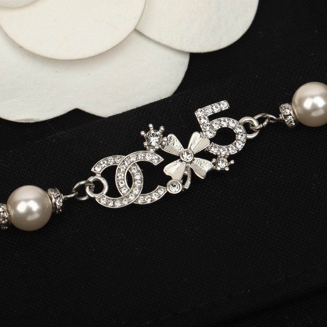 CHA Multi Element Pearl Silver Bracelet SLA108