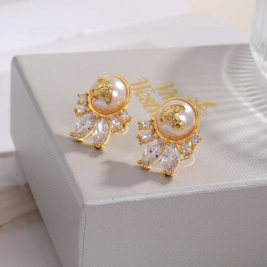 vivian xi empress saturn gold earrings eha402