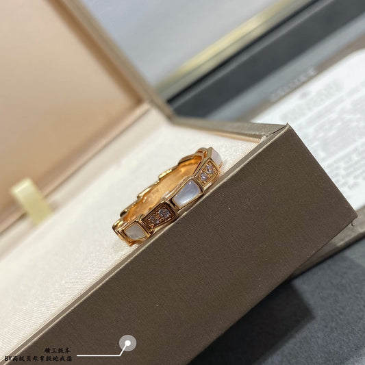 BV Rose Gold Narrow Edition Premium Beimu Snake Ring JZA96