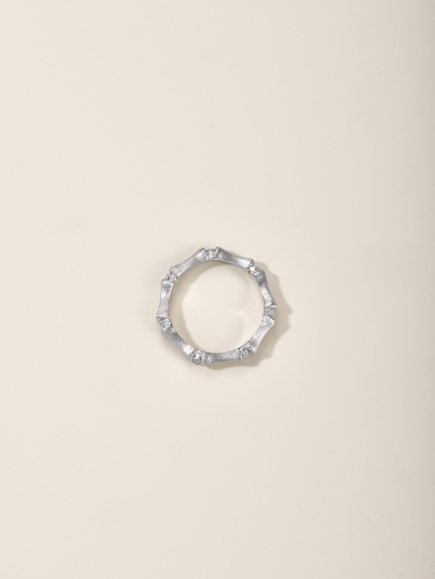 golden brushed bamboo ring jza99