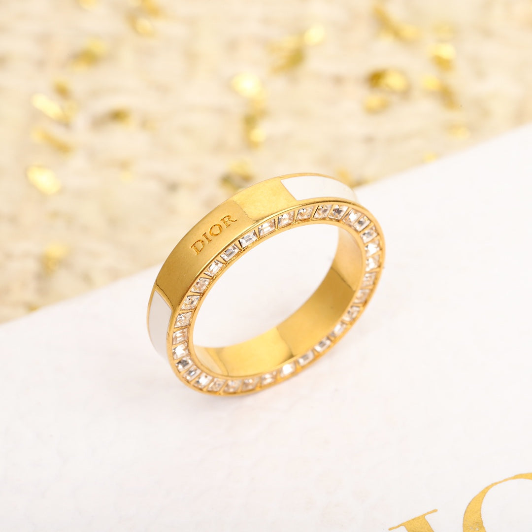 golden drip oil diamond ring jza105