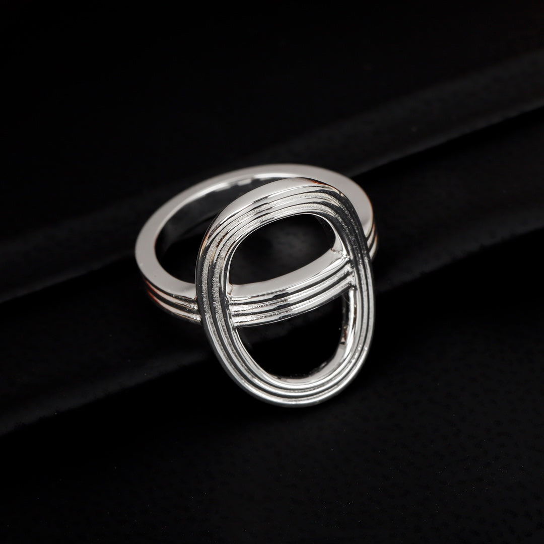 h fashion pig nose silver ring jza119