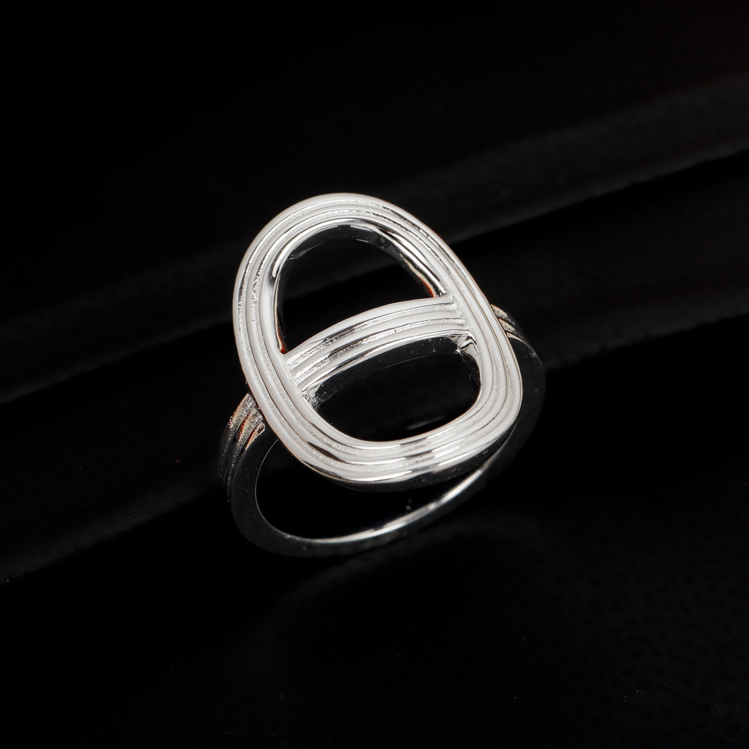 h fashion pig nose silver ring jza119