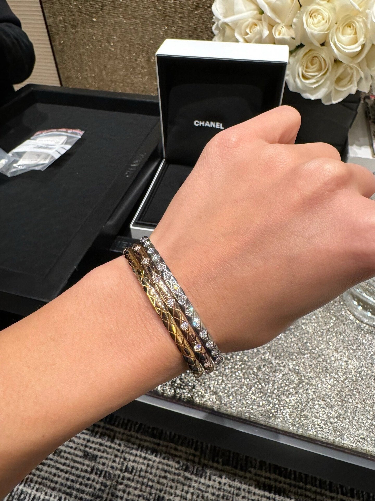 Lingge Full Diamond Narrow Edition Bracelet SLA132