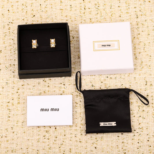 pearl diamond double yellow gold earrings eha609