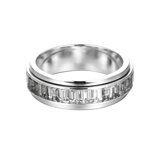 platinum ladder square diamond comes to operate ring jza104