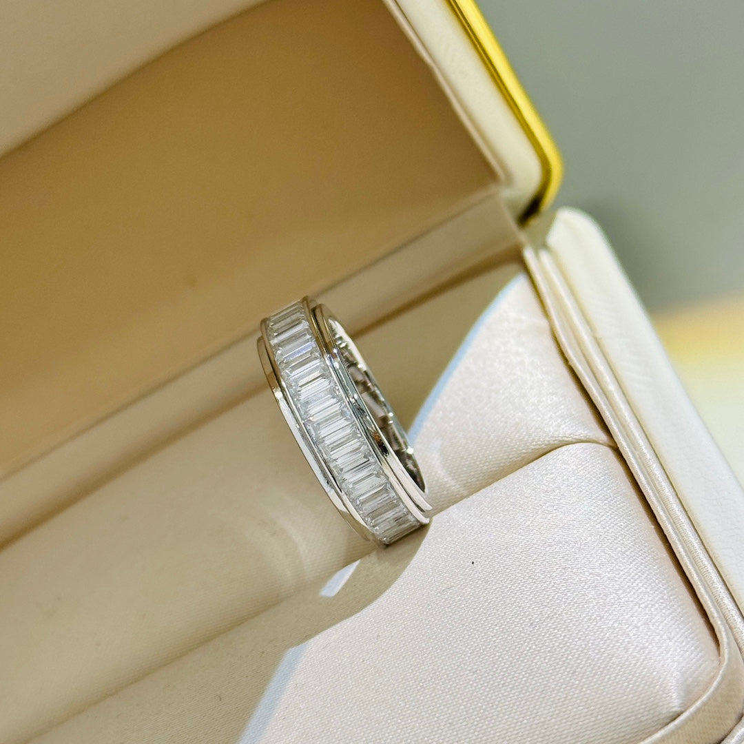 platinum ladder square diamond comes to operate ring jza104