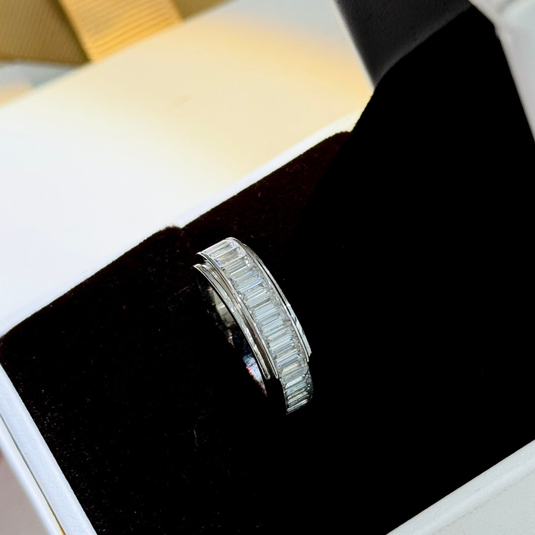 platinum ladder square diamond comes to operate ring jza104
