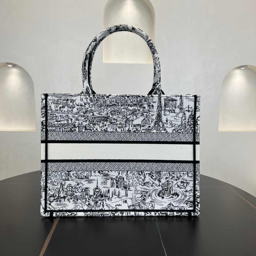 dior 36cm medium tote old flower handheld bag 286791