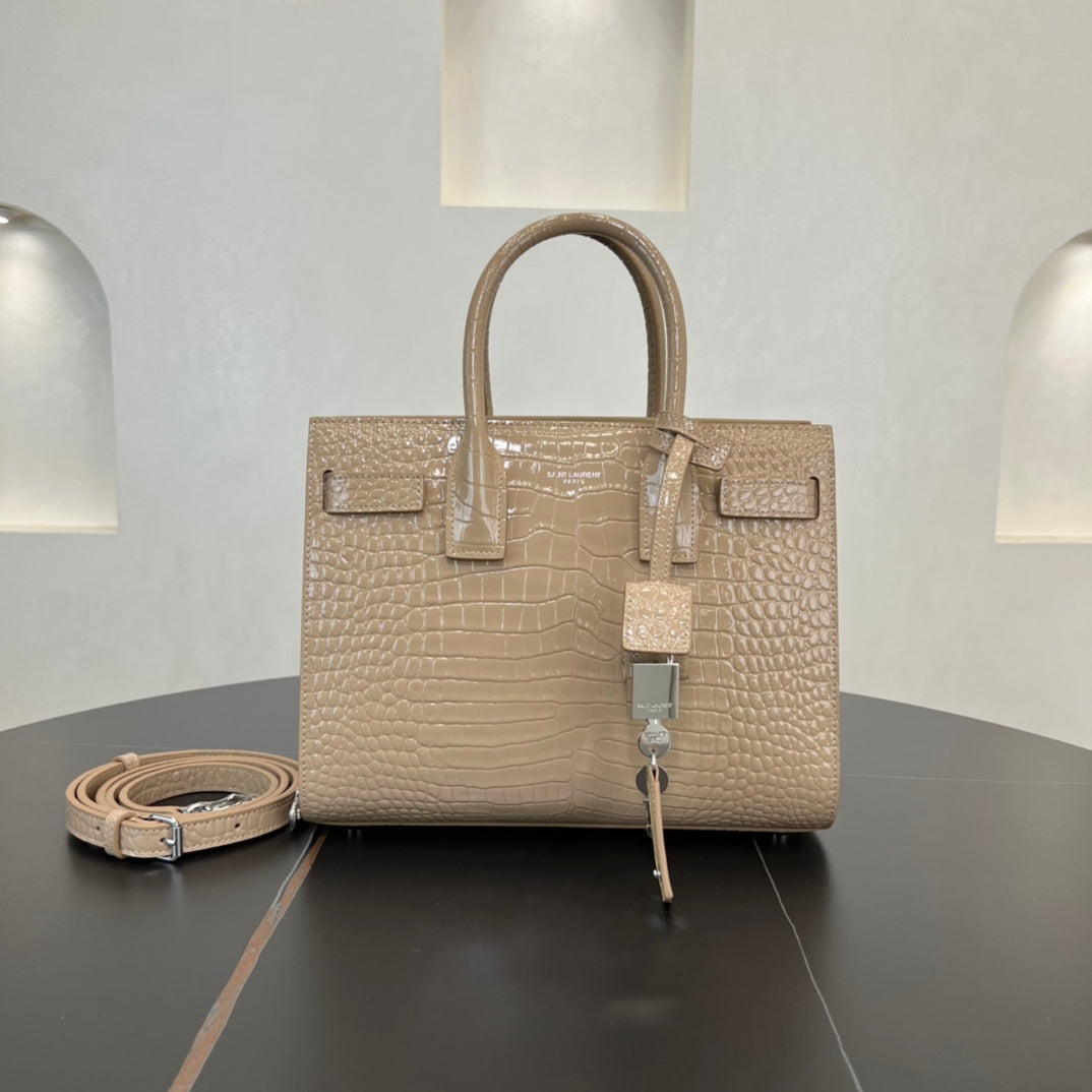 SL 26CM crocodile leather crossbody handbag 421863