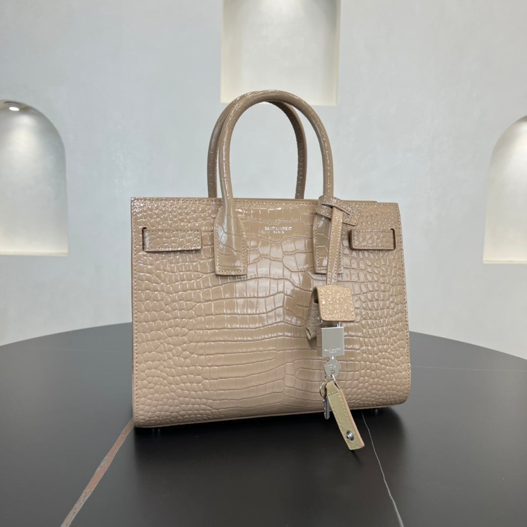 SL 26CM crocodile leather crossbody handbag 421863