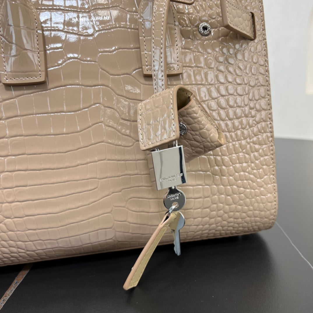 SL 26CM crocodile leather crossbody handbag 421863