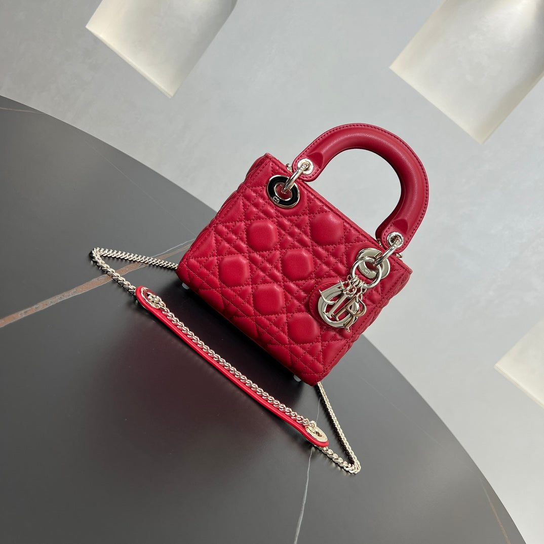 dior 17cm red vine pattern cross handbag bag 278130