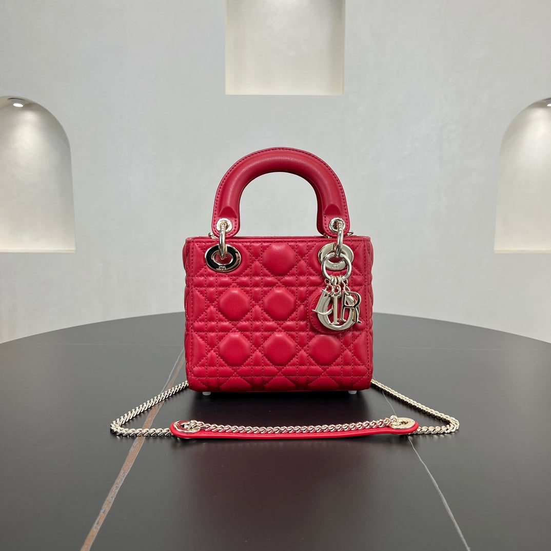 dior 17cm red vine pattern cross handbag bag 278130