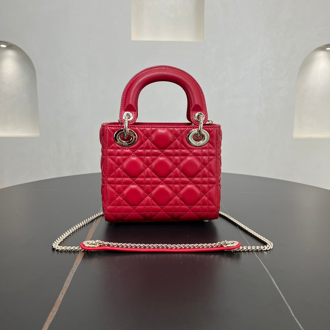 dior 17cm red vine pattern cross handbag bag 278130