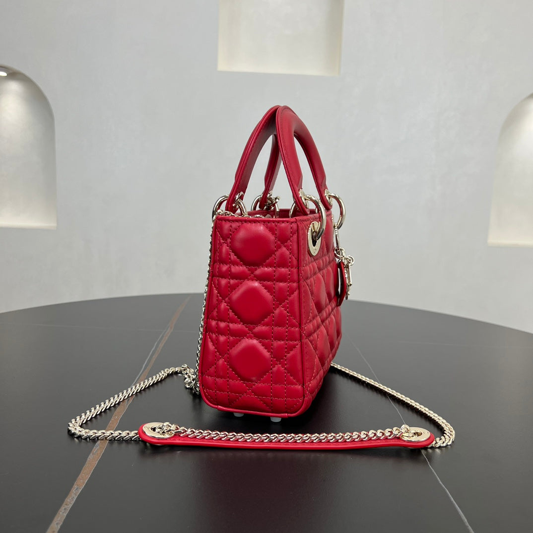 dior 17cm red vine pattern cross handbag bag 278130
