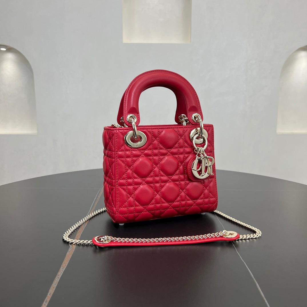 dior 17cm red vine pattern cross handbag bag 278130