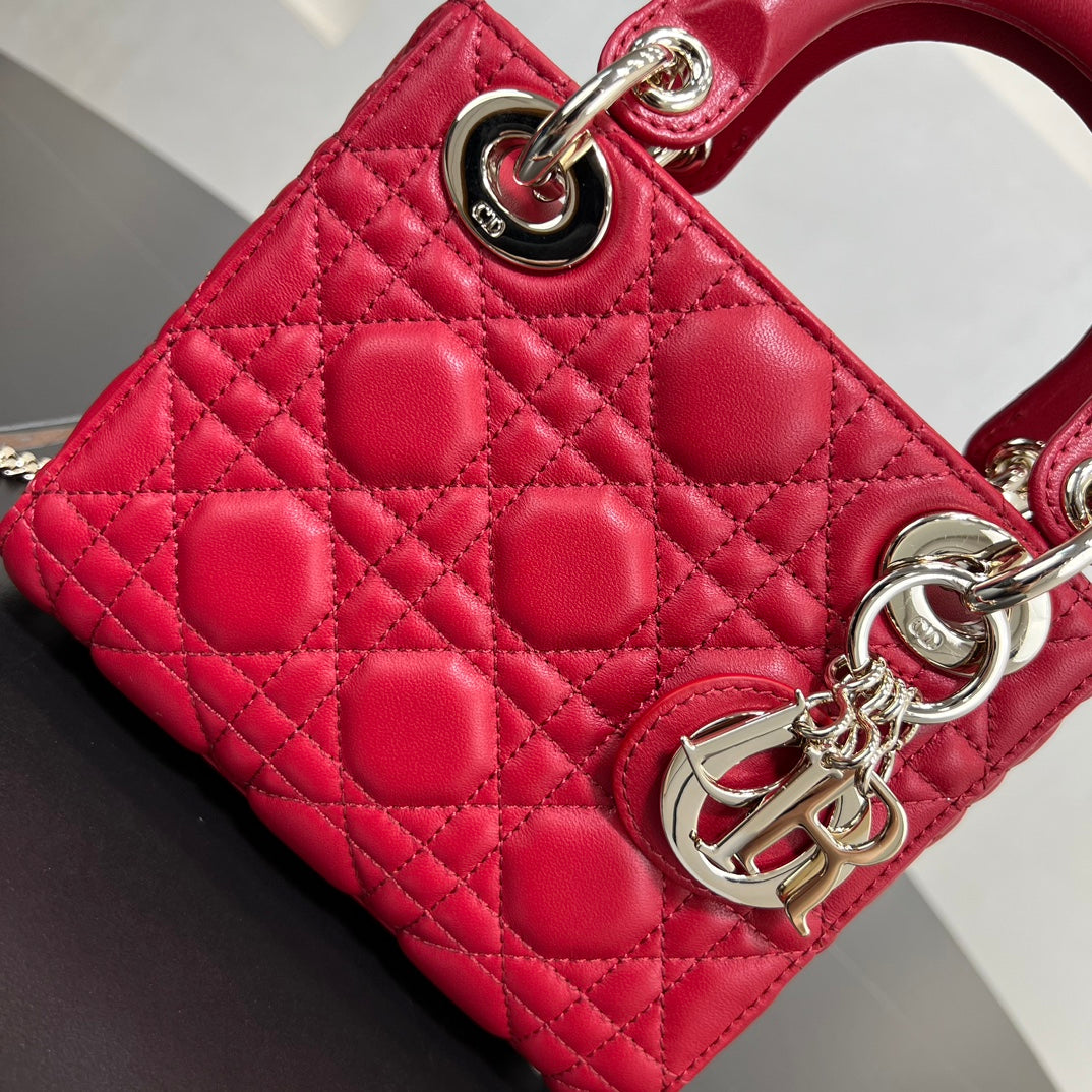 dior 17cm red vine pattern cross handbag bag 278130