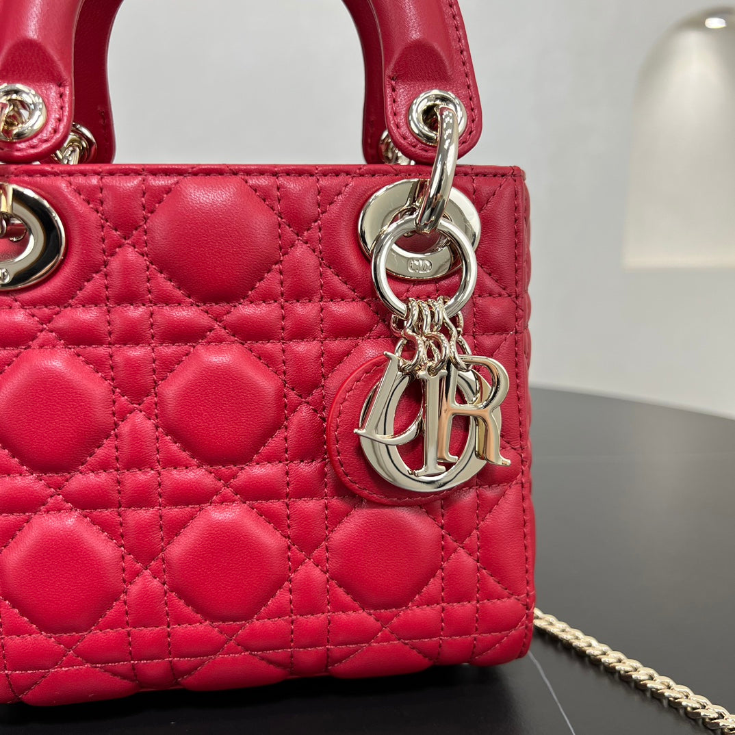 dior 17cm red vine pattern cross handbag bag 278130