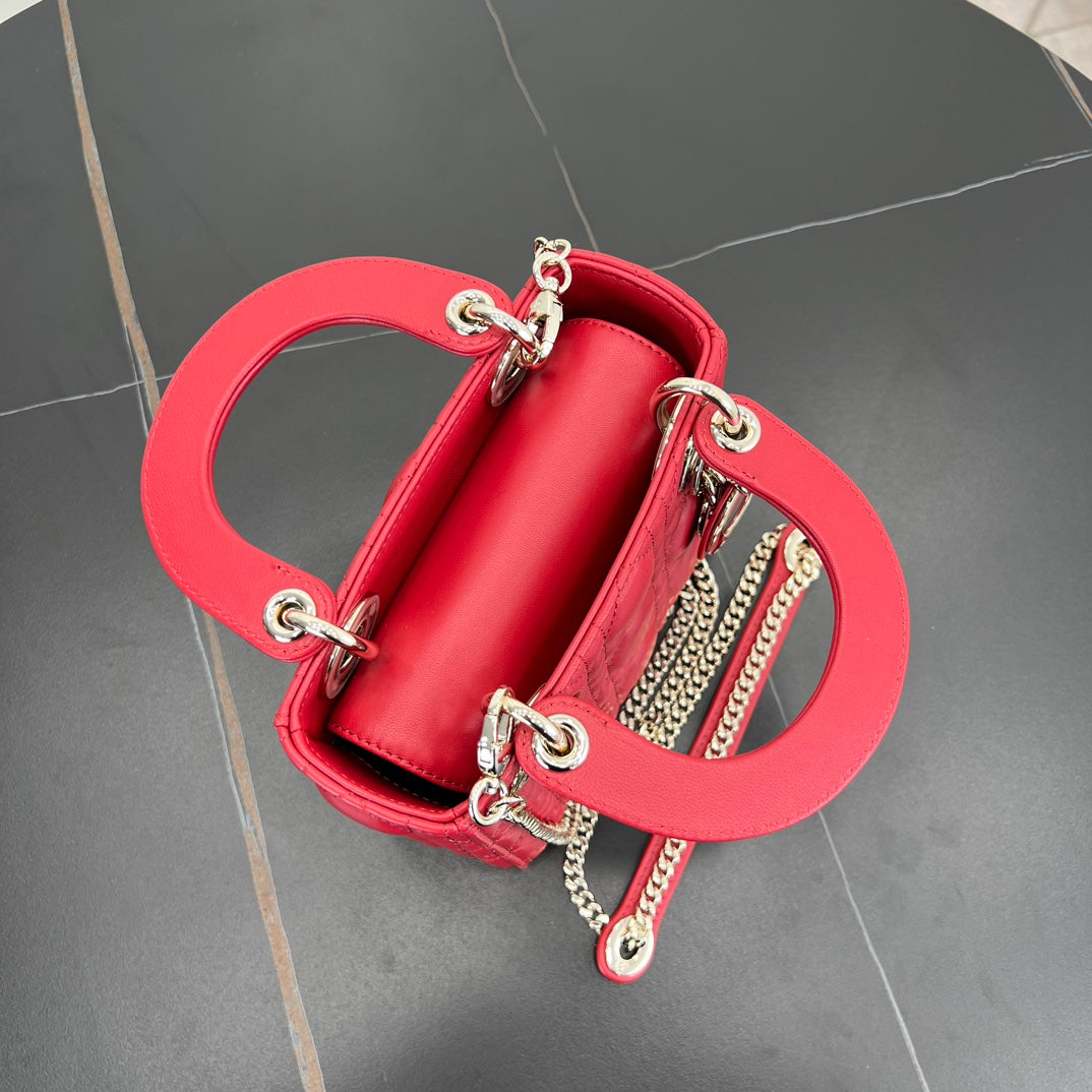 dior 17cm red vine pattern cross handbag bag 278130