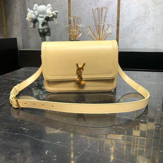 YSL 23cm Apricot Medium Cross Shoulder Bag 634305